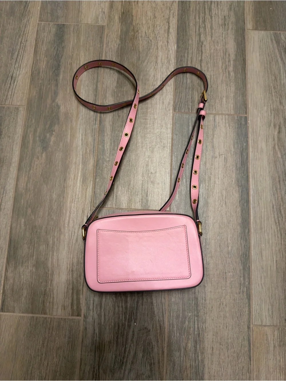 Dolce And Gabbana Pink Leather Camera Bag